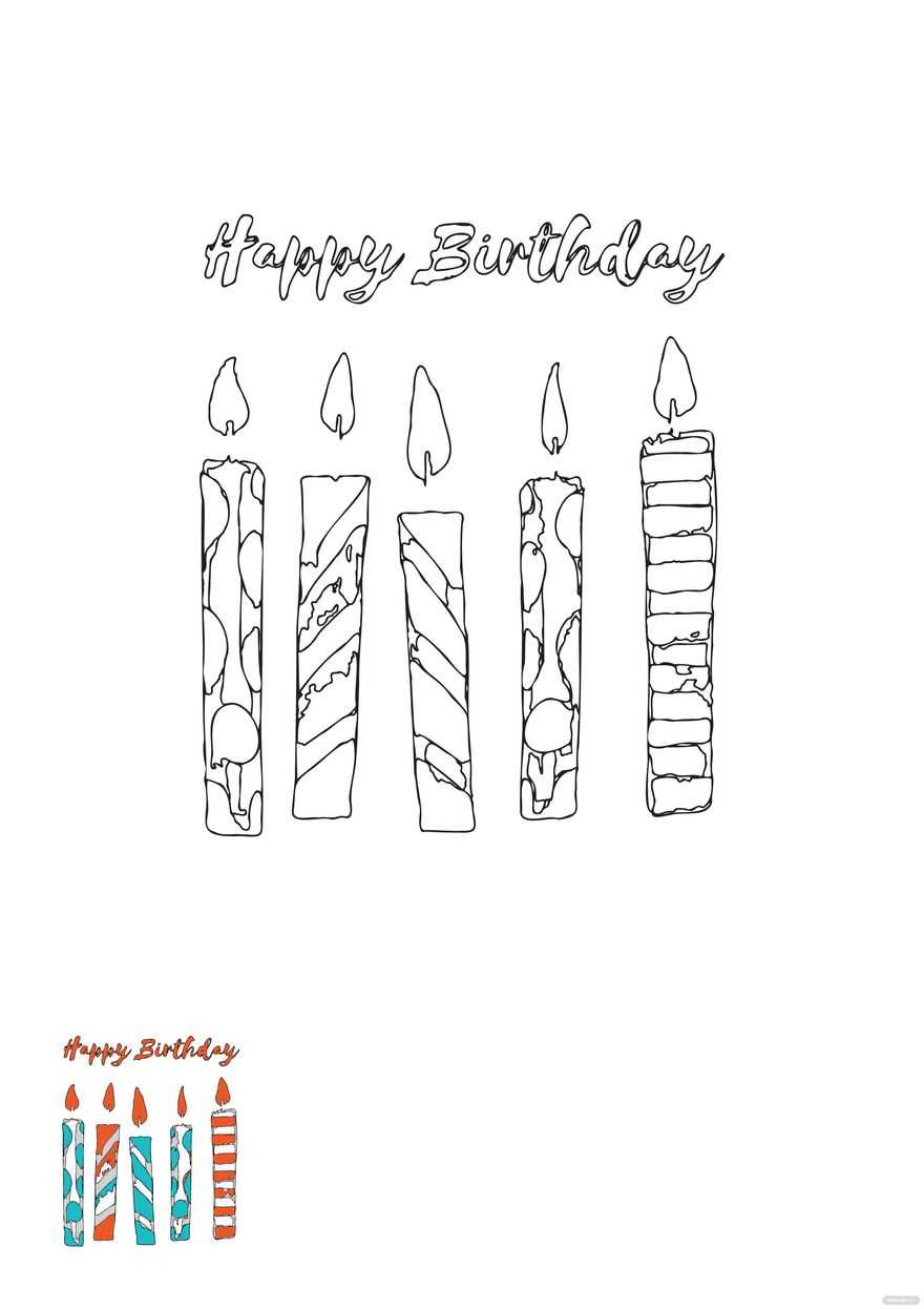 printable birthday candles