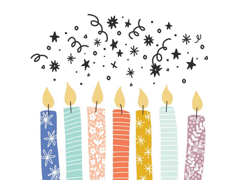 printable birthday candles