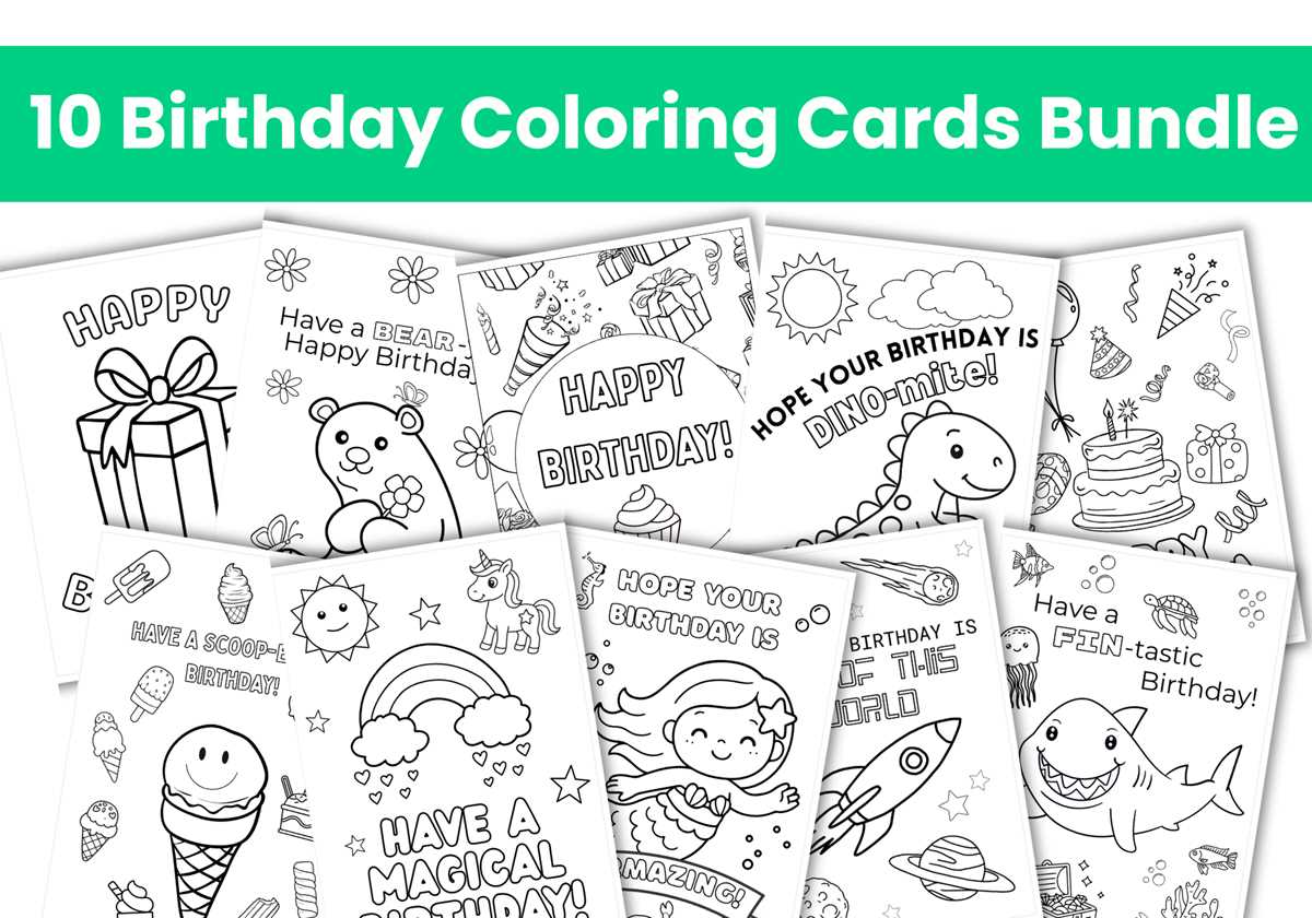 printable birthday color pages
