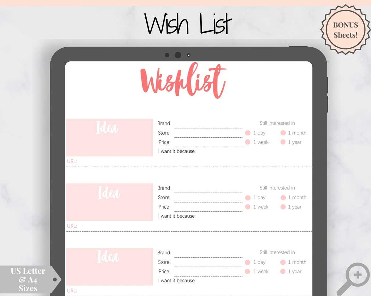 printable birthday list