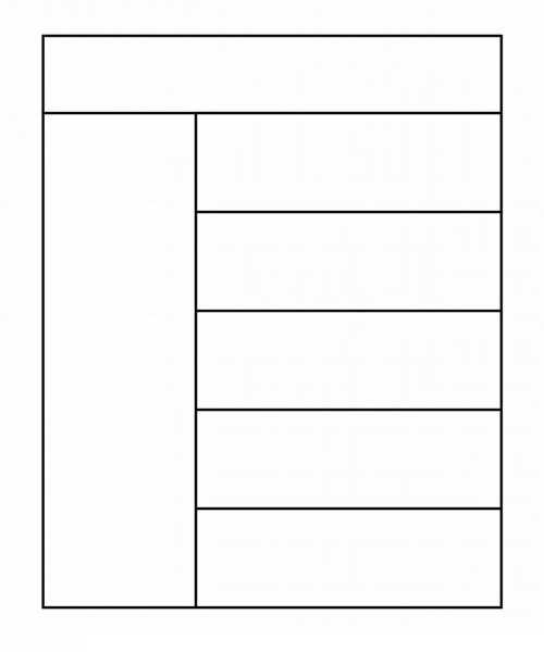 printable blank 2 column chart template
