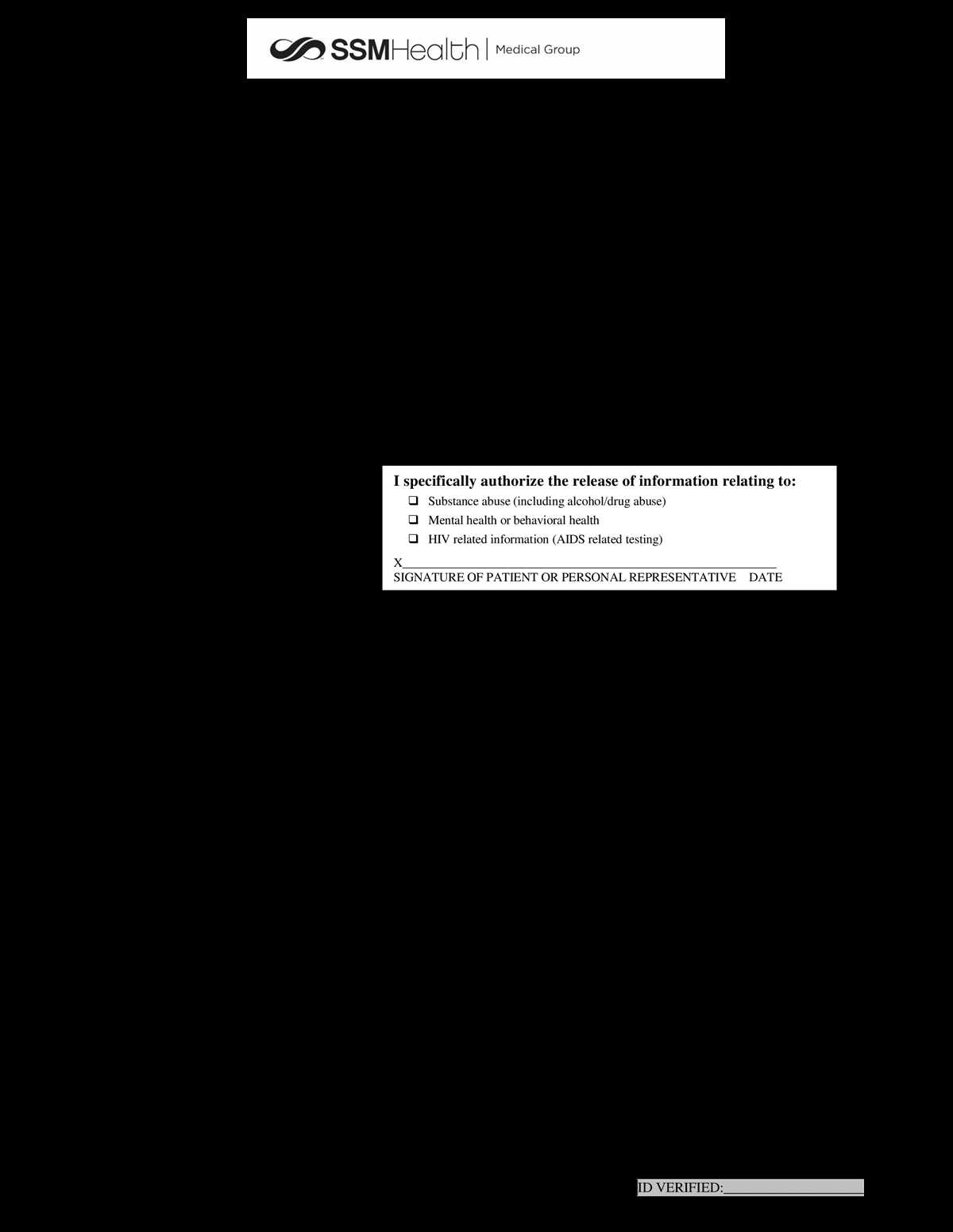 printable blank authorization to release information form