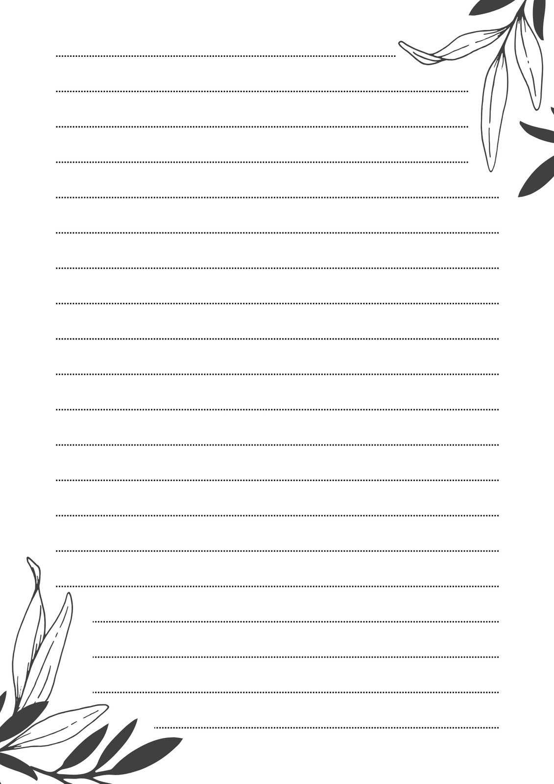 printable blank lines