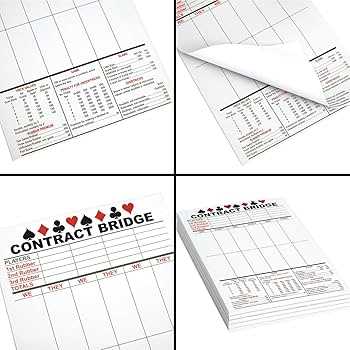 printable bridge score sheets