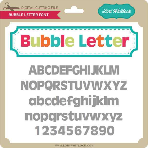 printable bubble letter font