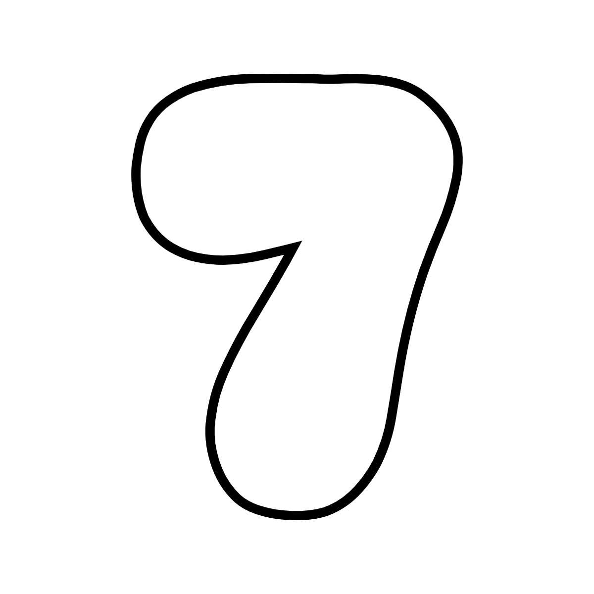 printable bubble letter font
