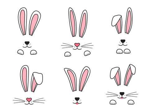 printable bunny eyes template