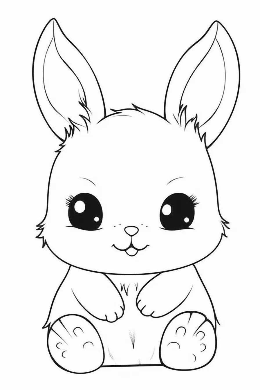 printable bunny rabbit coloring pages