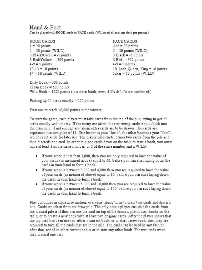 printable canasta rules for 3 players