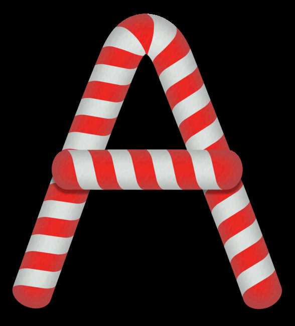 printable candy cane letters