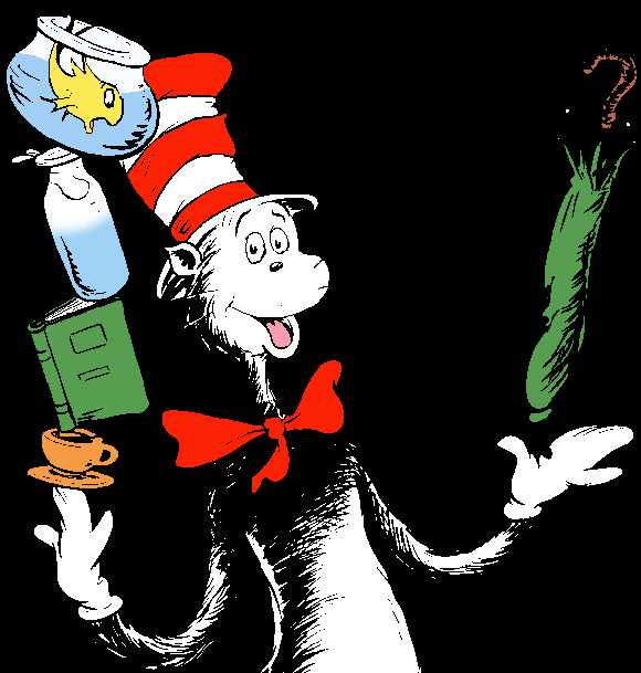 printable cat in the hat pictures