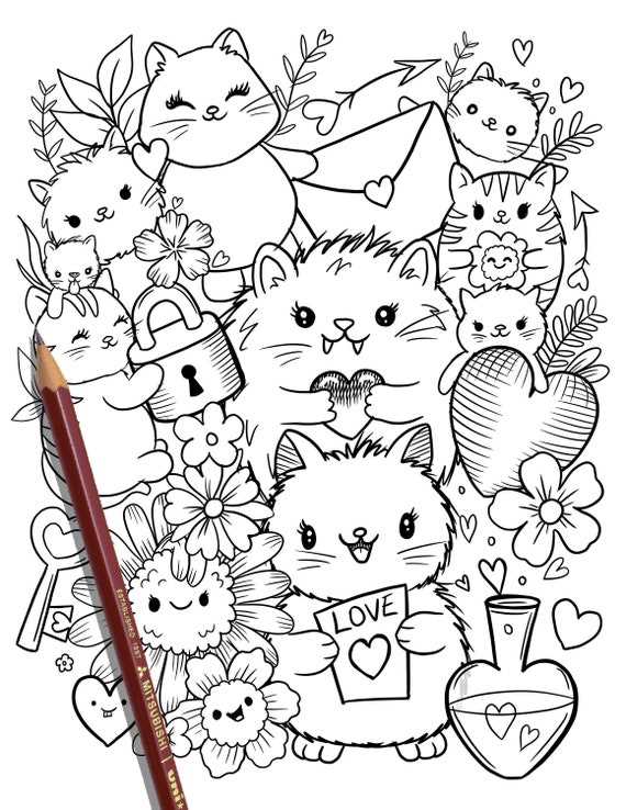 printable cats coloring pages