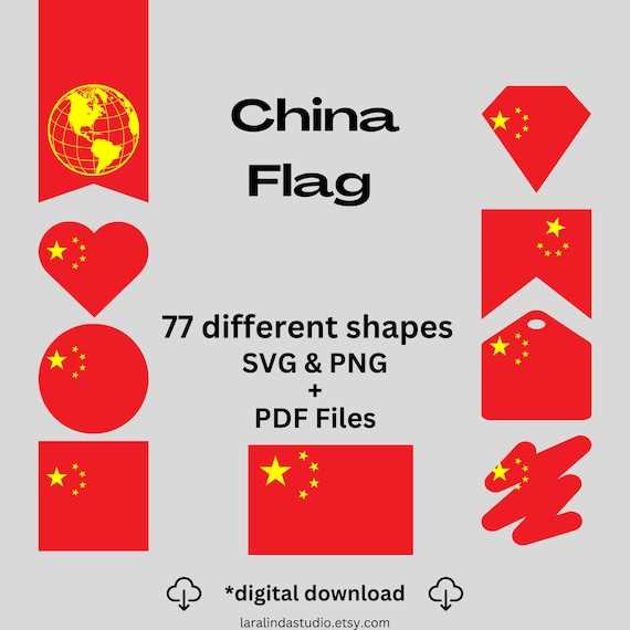 printable china flag