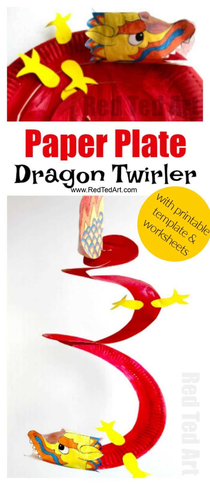 printable chinese dragon craft template