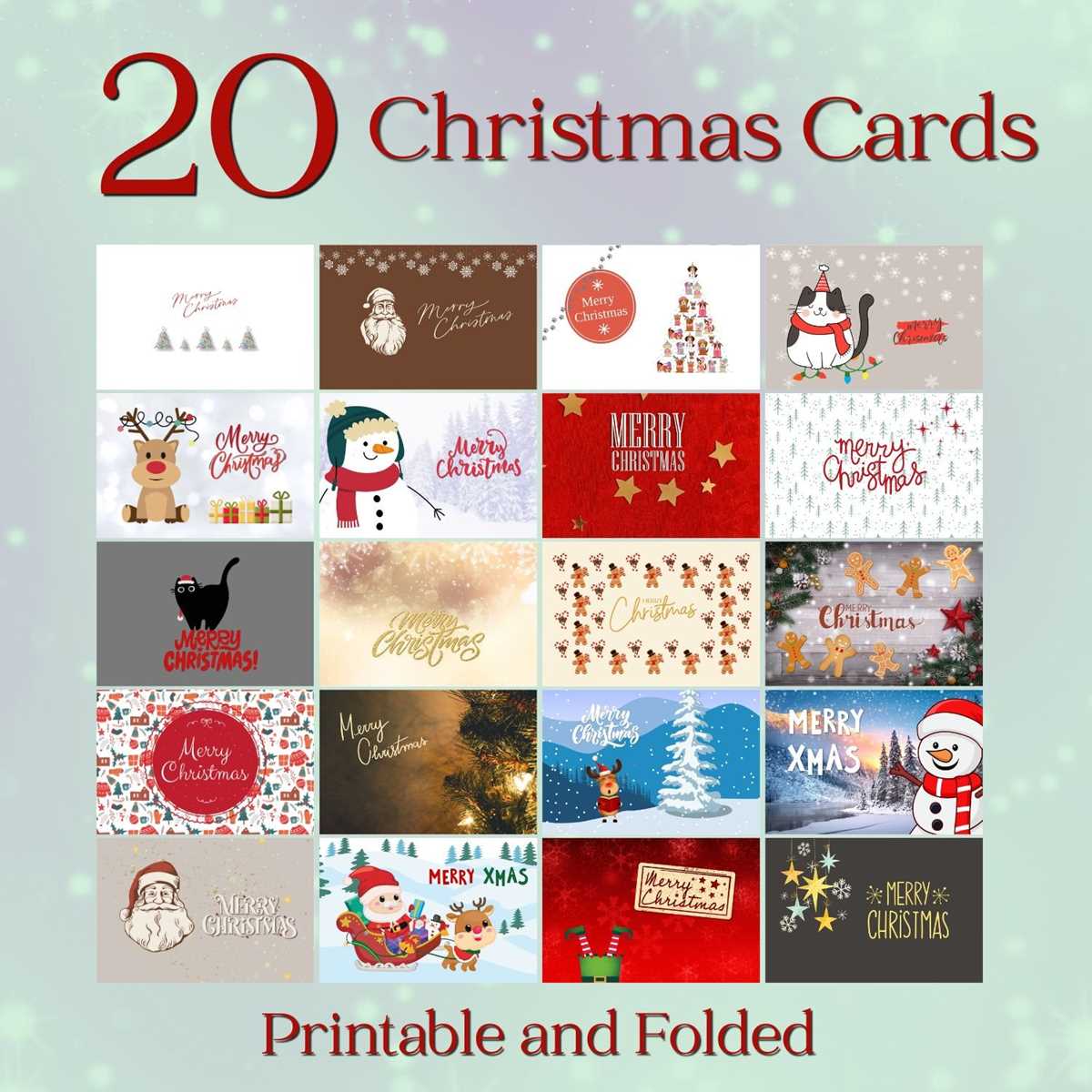 printable chrismas cards