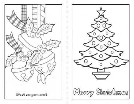 printable christmas cards for kids to color