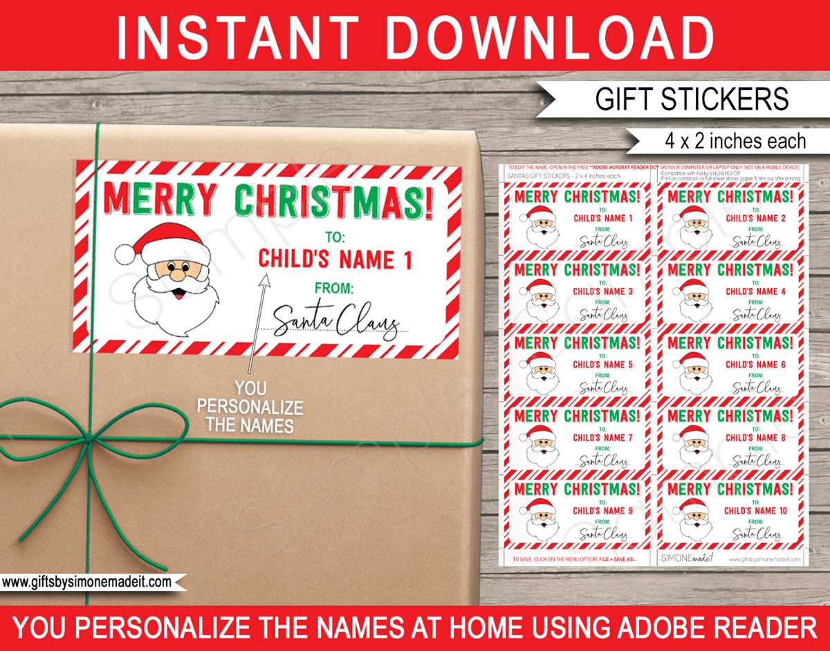 printable christmas labels to print
