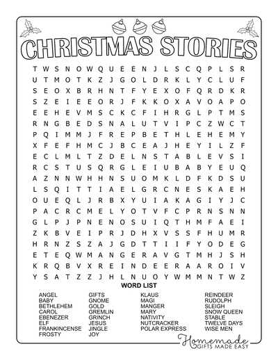 printable christmas stories