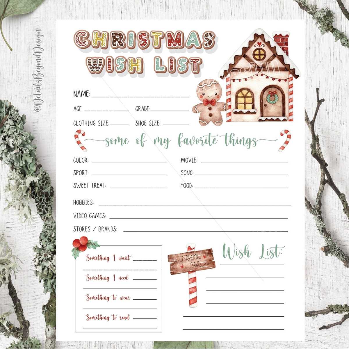 printable christmas wish list maker