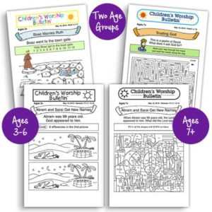 printable church bulletins