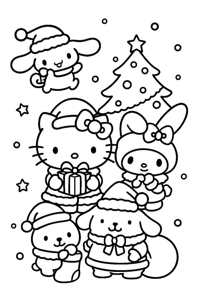printable cinnamoroll coloring pages