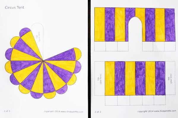 printable circus tent