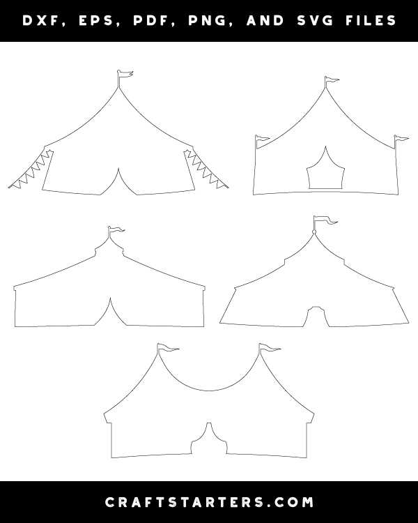 printable circus tent