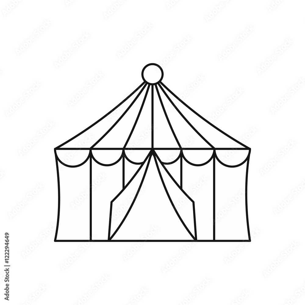 printable circus tent