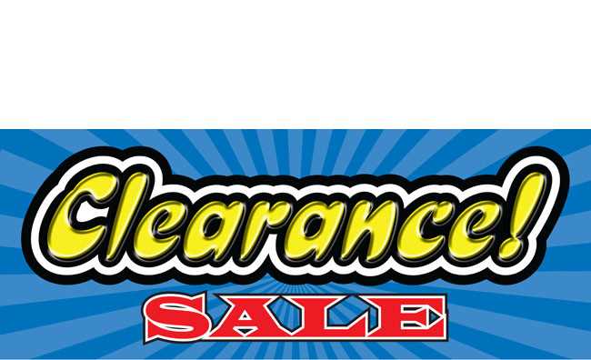 printable clearance signs