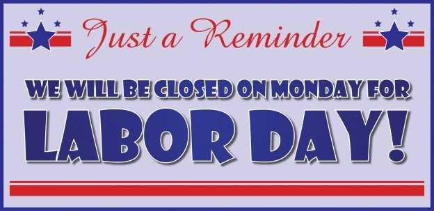 printable closed for labor day sign
