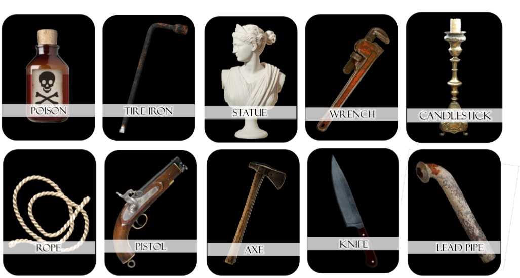 printable clue board
