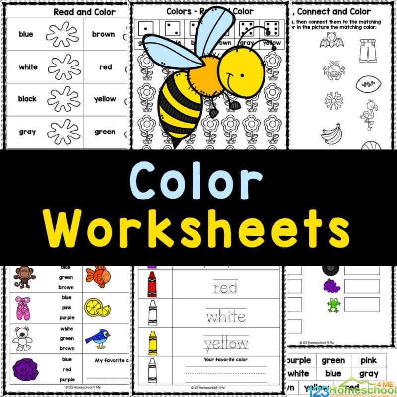 printable color blue worksheets for preschool