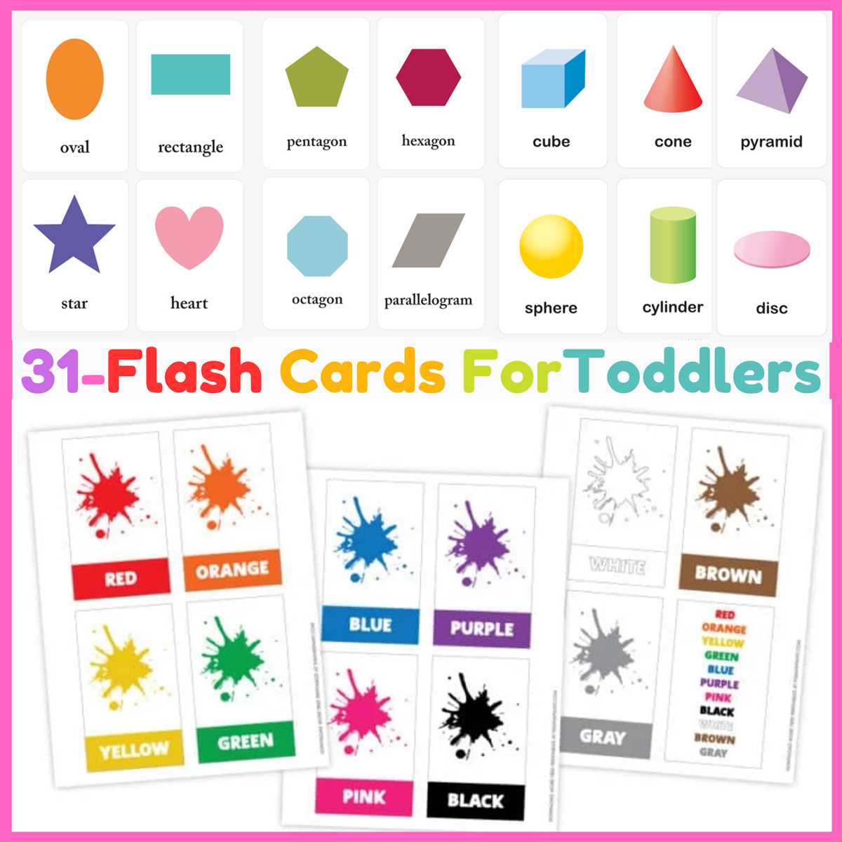 printable color cards