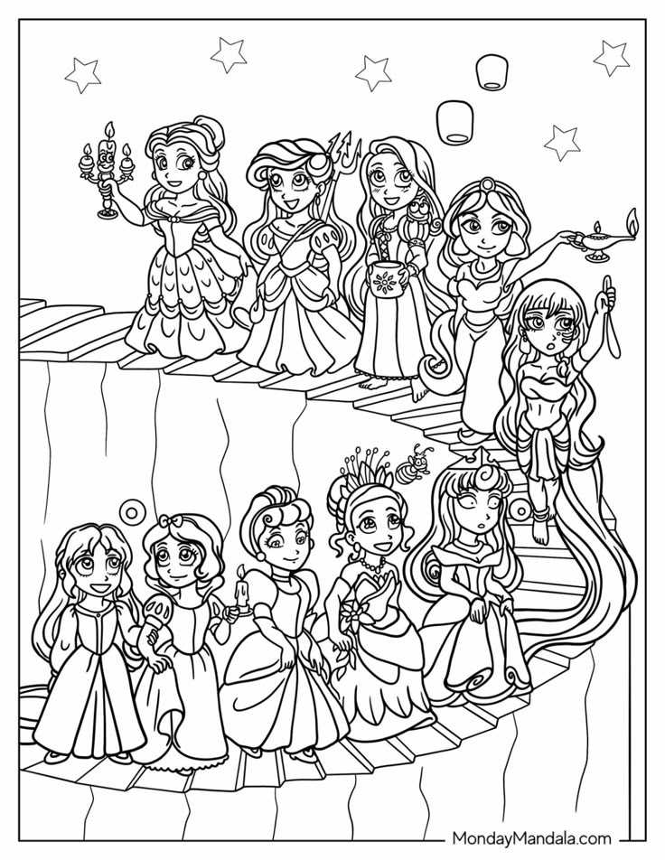 printable coloring pages of disney princesses