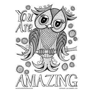 printable coloring pages owl