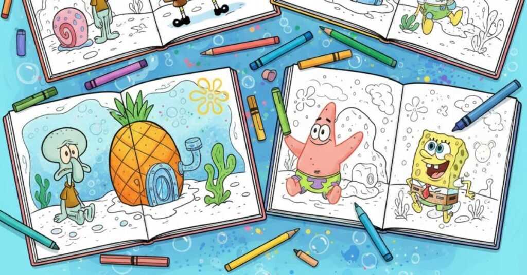 printable coloring pages spongebob