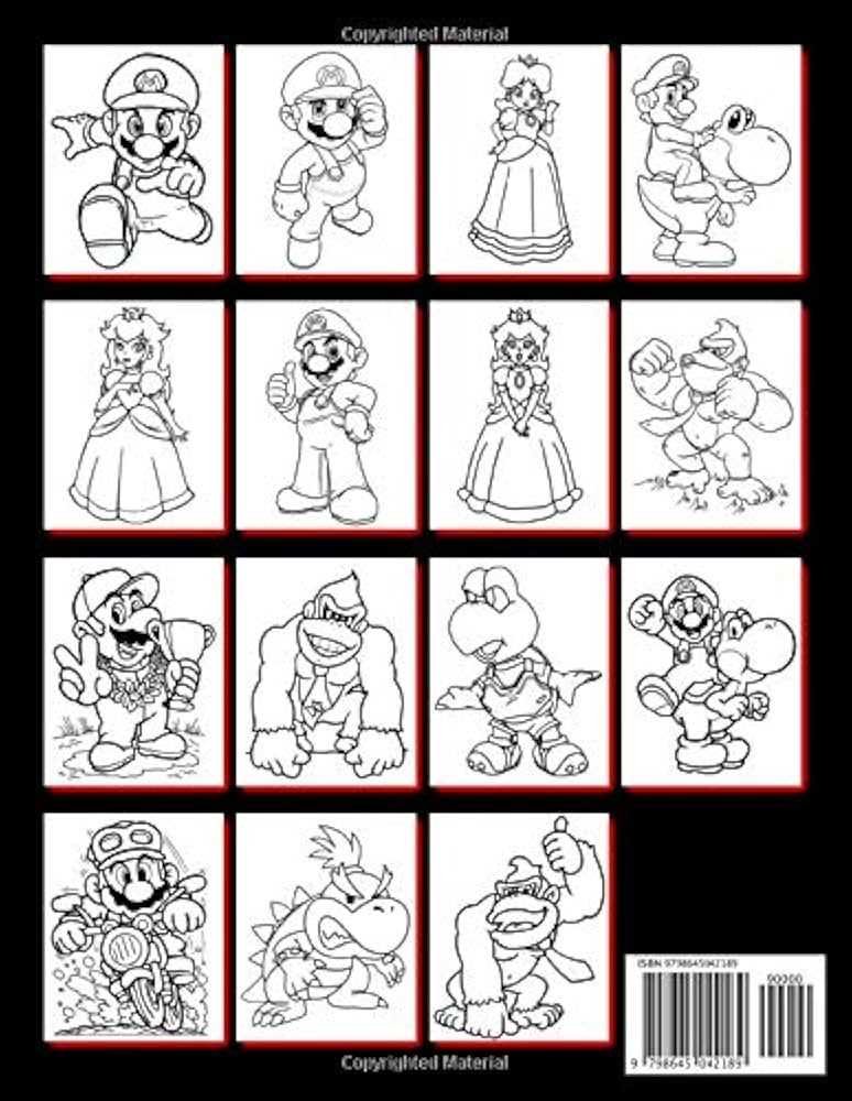 printable coloring pages super mario