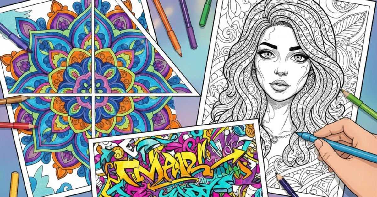 printable coloring sheets for teens