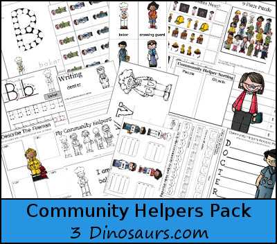 printable community helpers worksheets