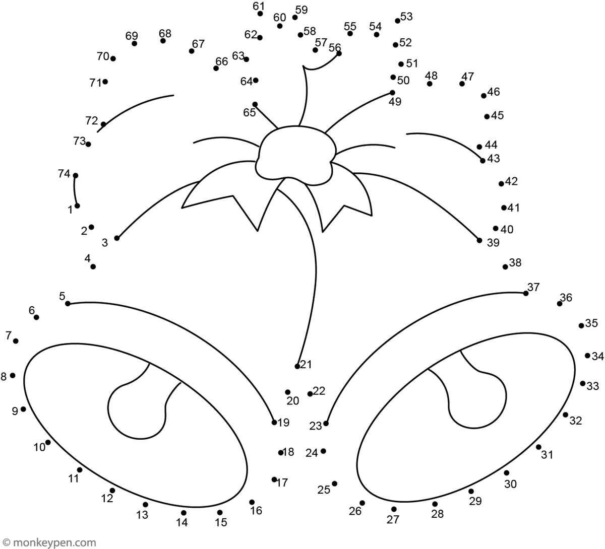 printable connect the dots christmas