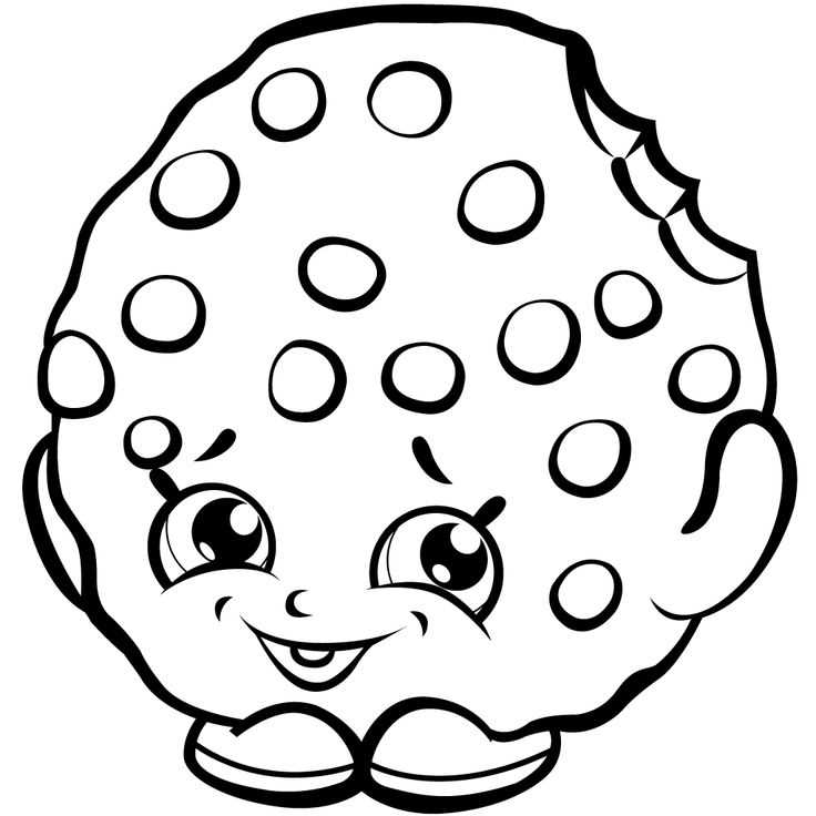 printable cookie coloring page