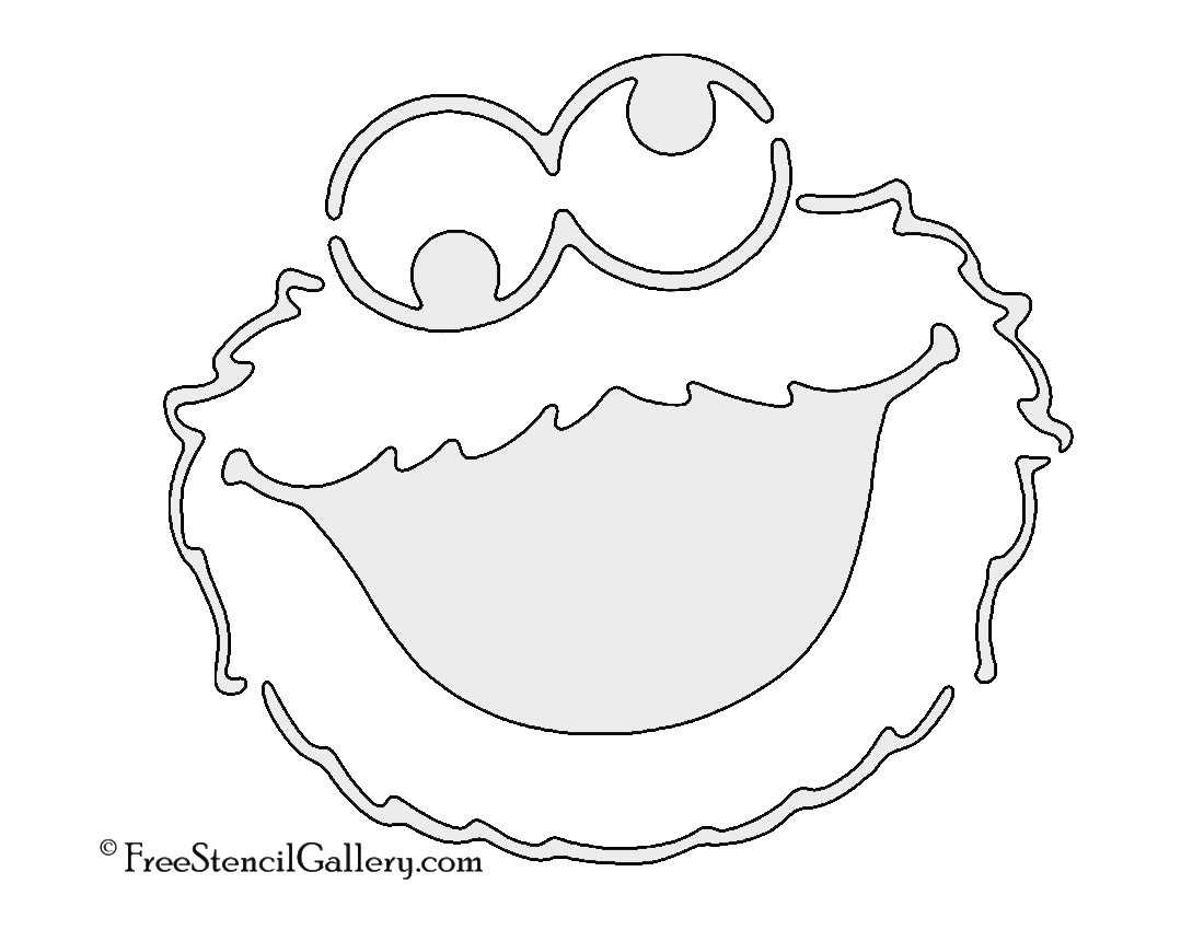 printable cookie monster