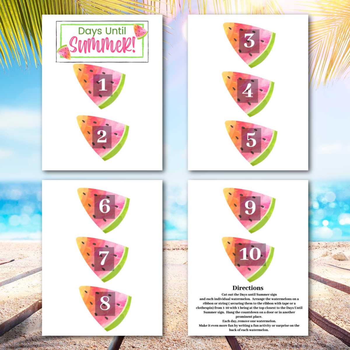printable countdown to summer