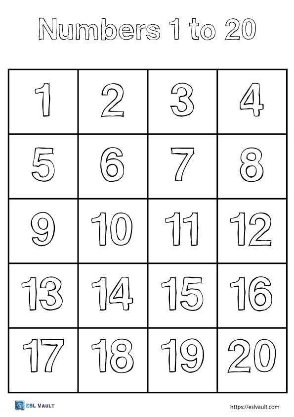 printable counting chart