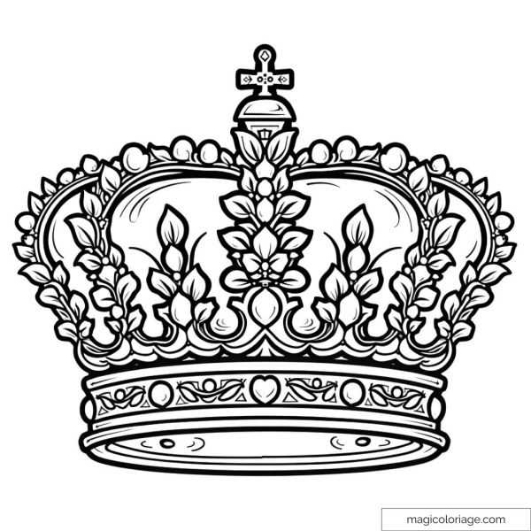 printable crown coloring pages