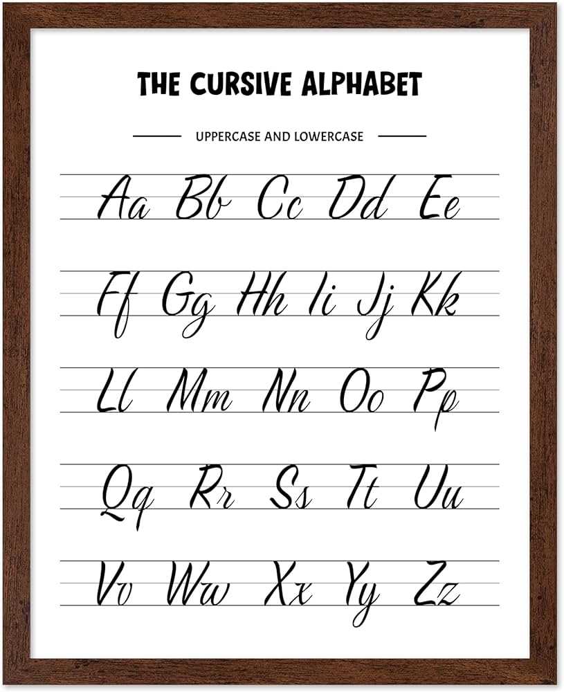 printable cursive alphabet letters