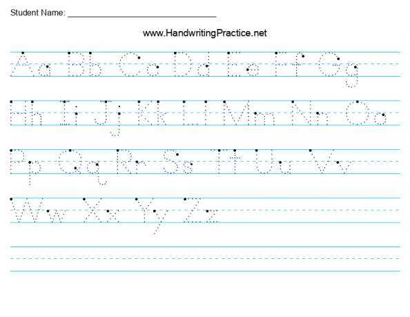 printable cursive alphabet worksheet