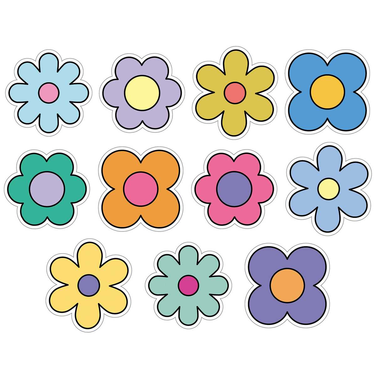 printable cut out flowers