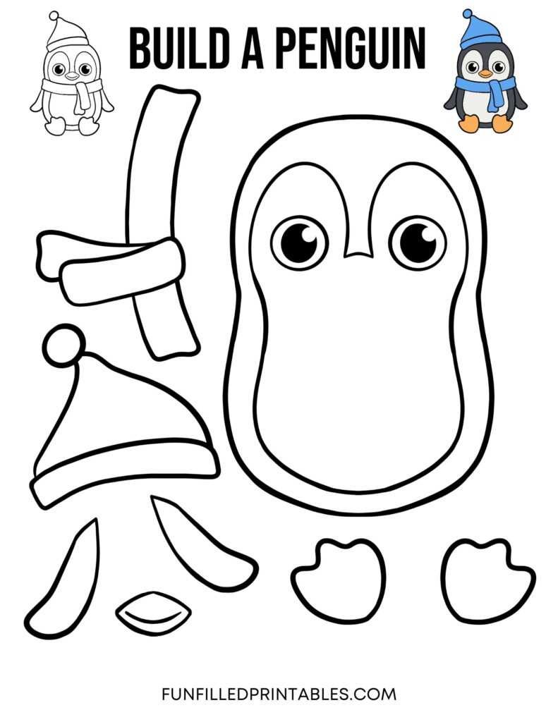 printable cut out penguin template