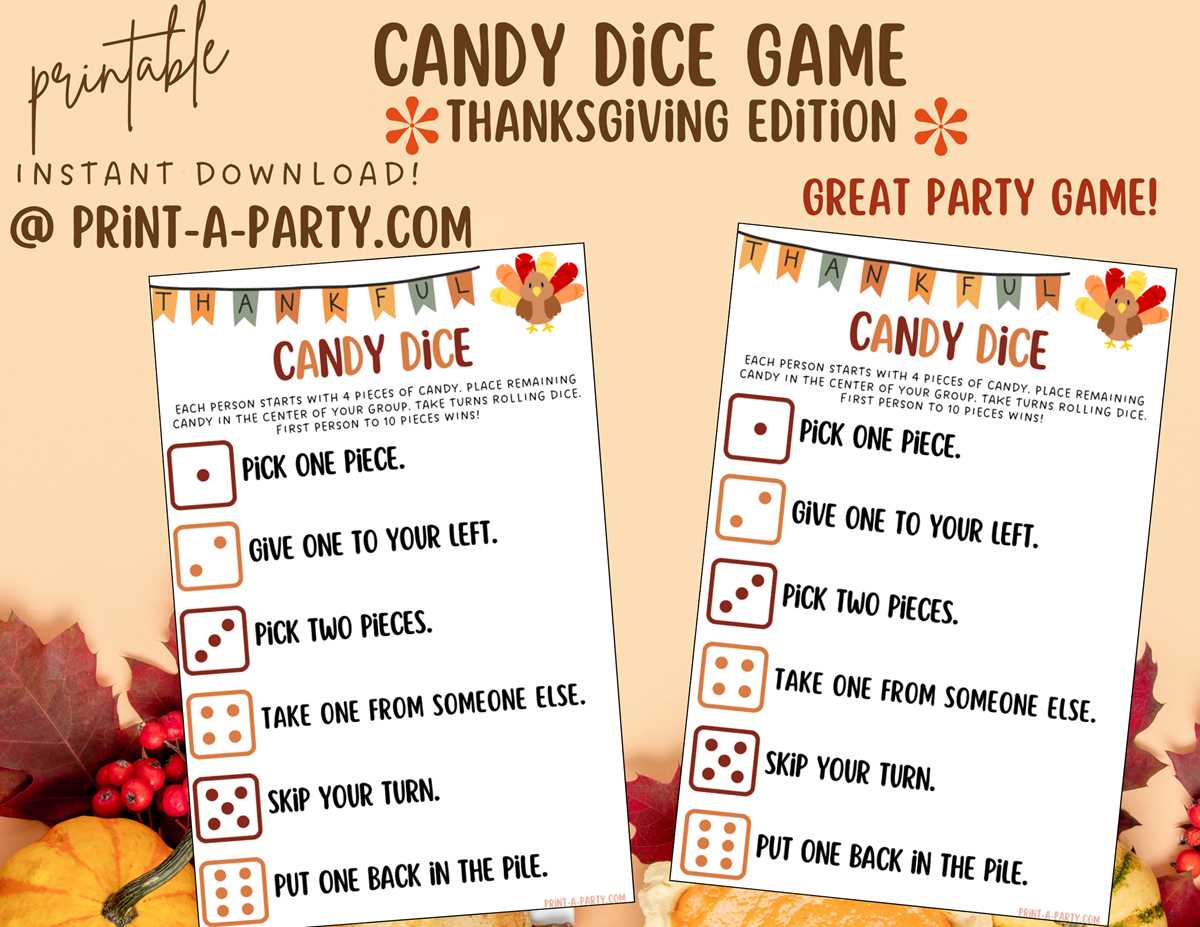 printable dice games